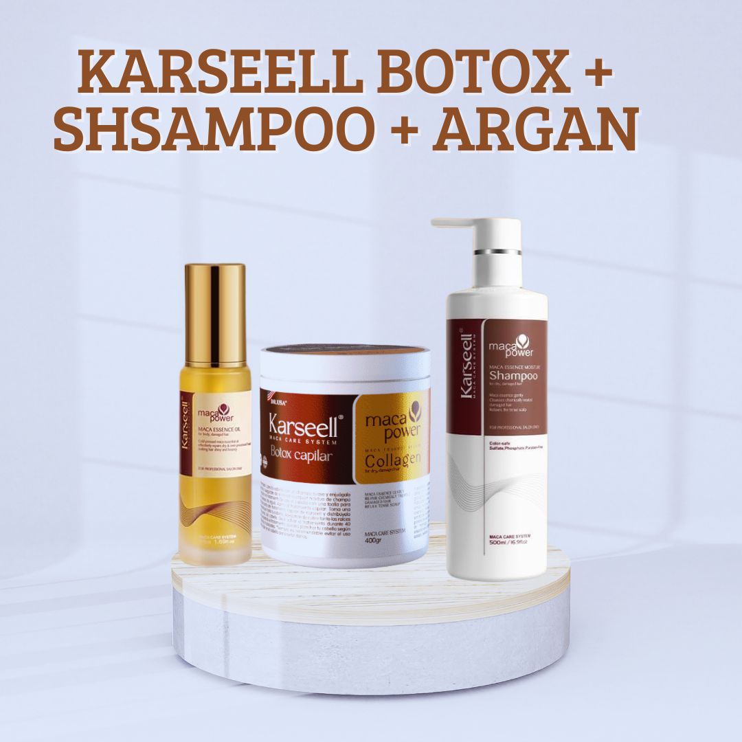 BOX DE KARSSEL SHAMPOO+BOTOX CAPILAR + ACEITE DE ARAGON