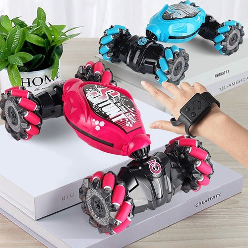 Carro acrobático y pulsera con mando inalámbrico Verde