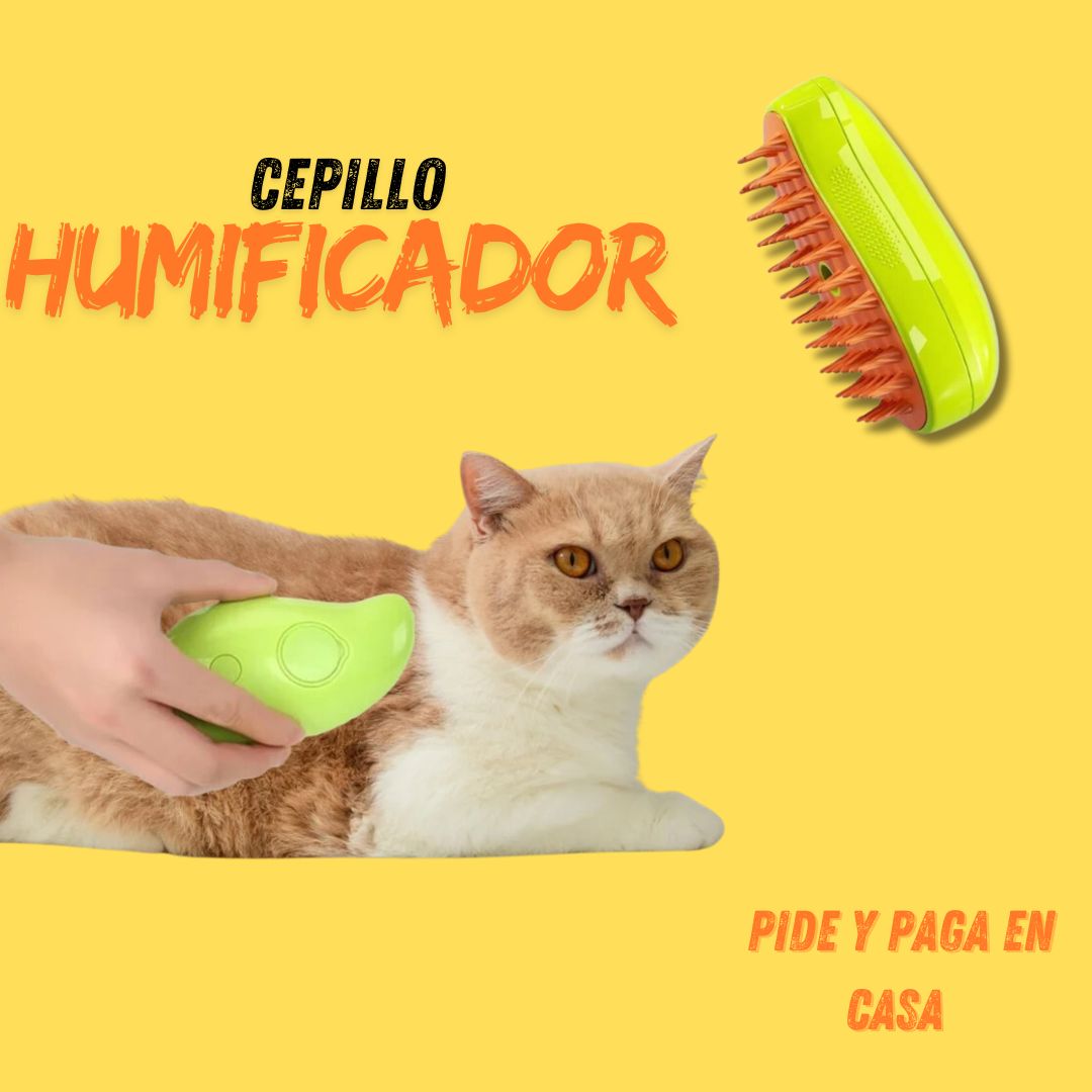 CEPILLO HUMIFICADOR DE MASCOTAS🐶🐱