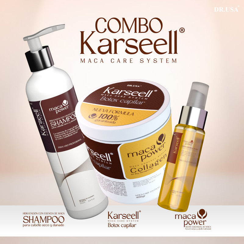 BOX DE KARSSEL SHAMPOO+BOTOX CAPILAR + ACEITE DE ARAGON