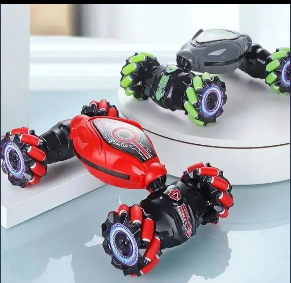 Carro acrobático y pulsera con mando inalámbrico Verde